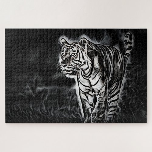 Smokey Tiger Jigsaw Puzzle