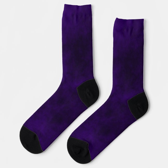 Smokey Urban Grunge Royal Purple Socks (Left)