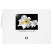 Smokey White Floral Cards (Back Horizontal)