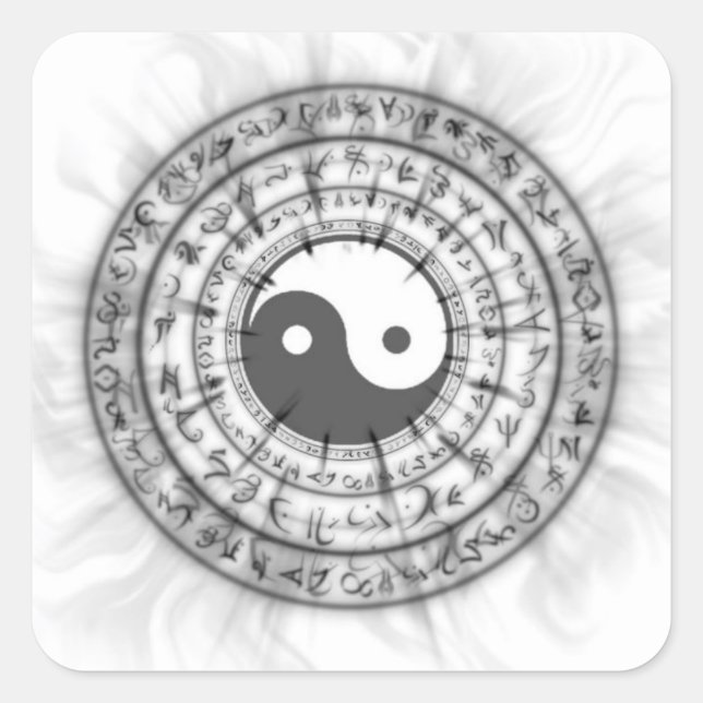 Smokey Ying Yang Sticker (Front)