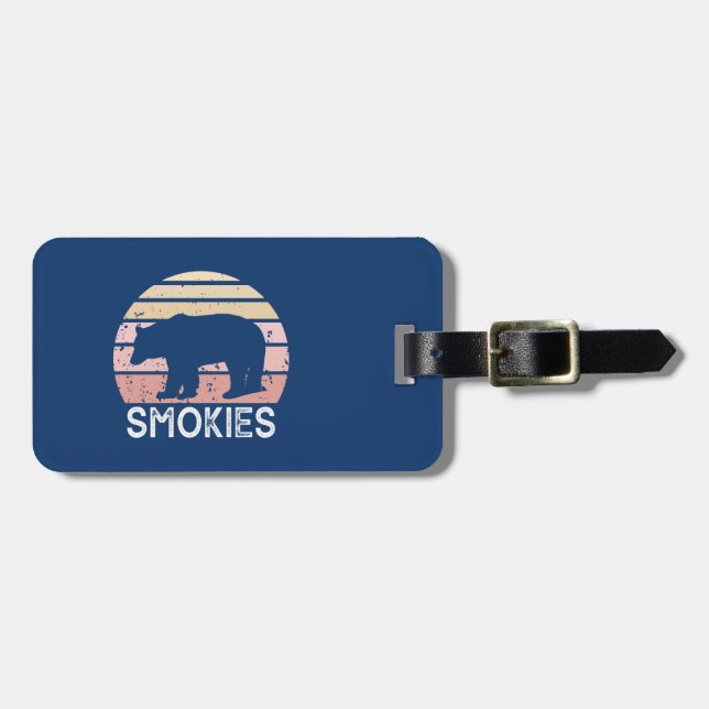 Smokies Bear Luggage Tag (Front Horizontal)