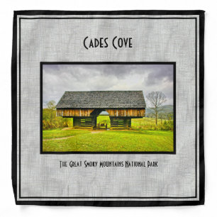 Smokies Cades Cove Cantilever Barn Tipton Place Bandana
