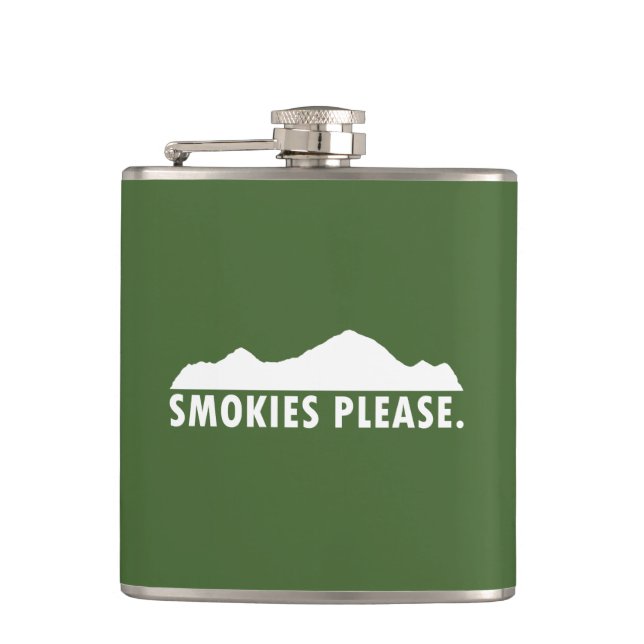 Smokies Please Flask (Front)