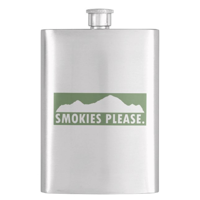 Smokies Please Flask (Front)