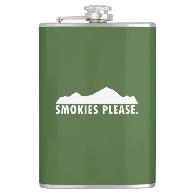 Smokies Please Flask (Front)
