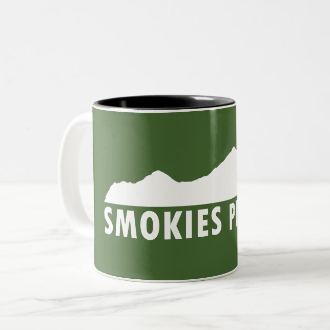 Smokies Please Two-Tone Coffee Mug (Front Left)
