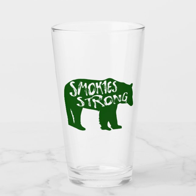 Smokies Strong Bear Glass (Front)