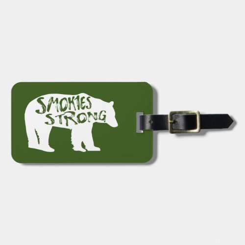 Smokies Strong Bear Luggage Tag