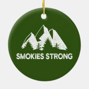 Smokies Strong Ceramic Ornament