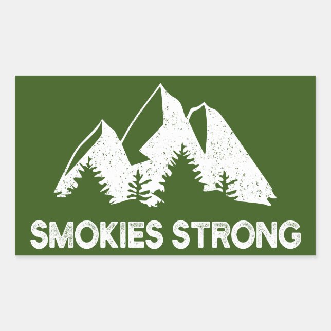 Smokies Strong Rectangular Sticker (Front)