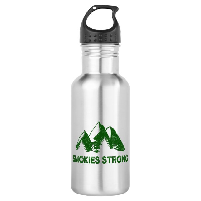 Smokies Strong Stainless Steel Water Bottle (Front)