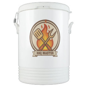 Smokin' Good BBQ & Grill Vintage Retro Grilling Beverage Cooler