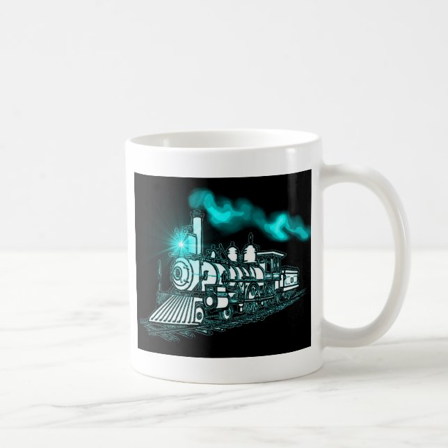 Smokin Green Train Coffee Mug (Right)