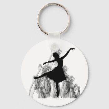 Smokin' Hot Ballerina Dancer Keychain by NotionsbyNique at Zazzle