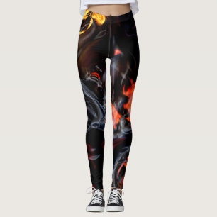Smokin' Hot Flames and Smoke Leggings