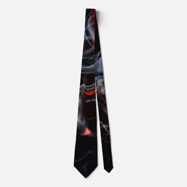 Smokin' Hot Flames and Smoke Neck Tie (Front)