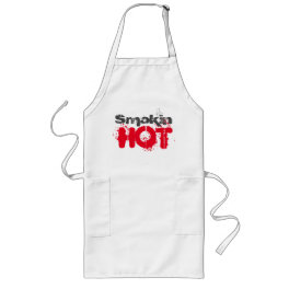 Smokin Hot Graphics Art Design Long Apron