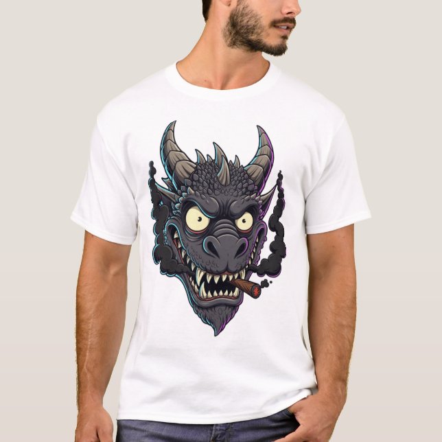 Smokin' Obsidian Dragon T-Shirt (Front)