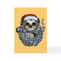 Smokin' Santa Skull