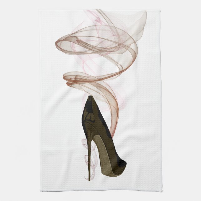Smokin Stiletto Shoe Art Towel (Vertical)