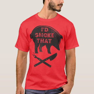 Smoking Barbecue Grill Gift s BBQ Grills Cooking T T-Shirt