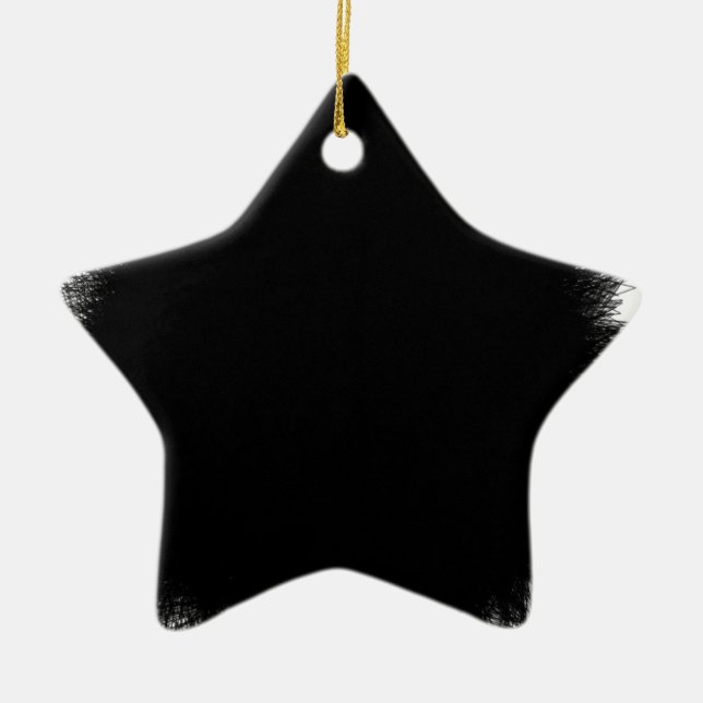 smoking  black ceramic ornament (Front)