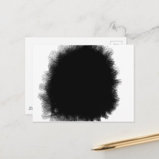 smoking  black postcard