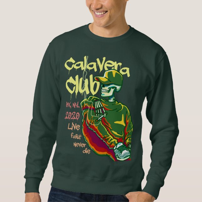 Smoking Calavera Sweatshirt (Front)