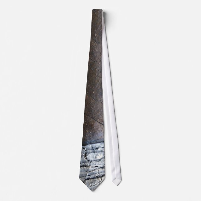Smoking Cigar Ash Men's Tie (Front)