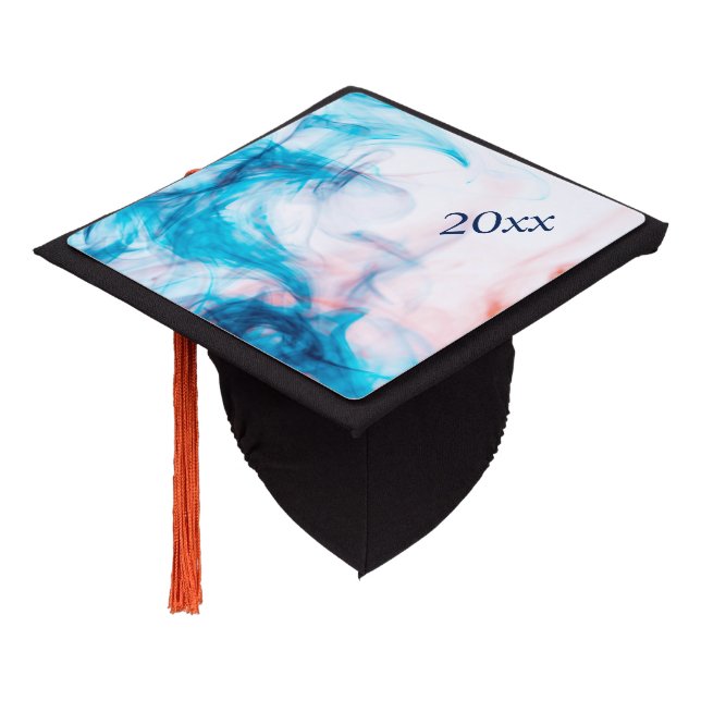 Smoking Color Graduation Cap Topper (Angled)