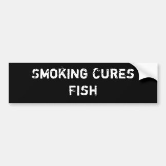 Smoking Cures Fish Bumper Sticker