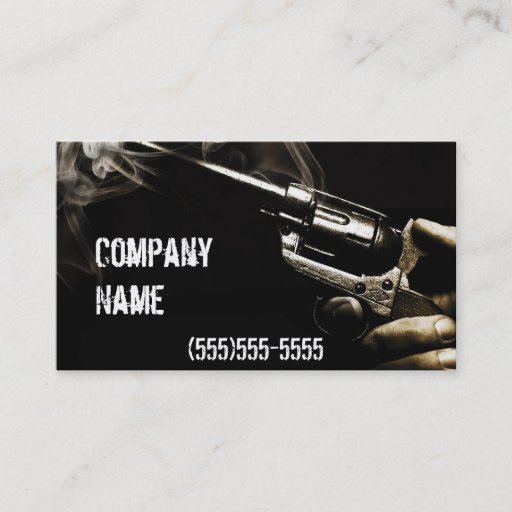Customizable smoking  ffl dealer business card