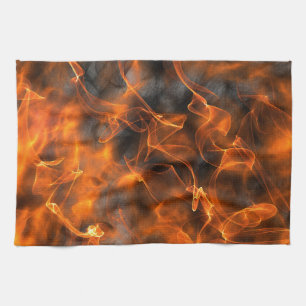 Smoking Flames of Fire Towel