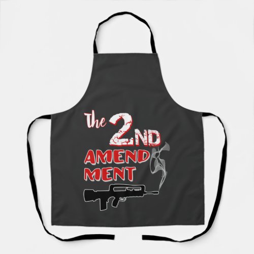 Smoking gun _ 2nd amendment  apron