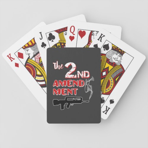 Smoking gun _ 2nd amendment  poker cards