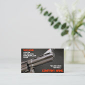 Smoking gun business card (Standing Front)