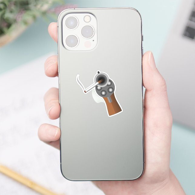 Smoking Gun Sticker (Phone)