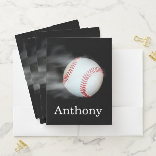 Smoking Hot Baseball Pocket Folder