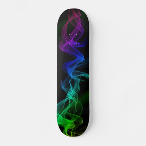 Smoking Hot Black with green blue and purple  Skateboard