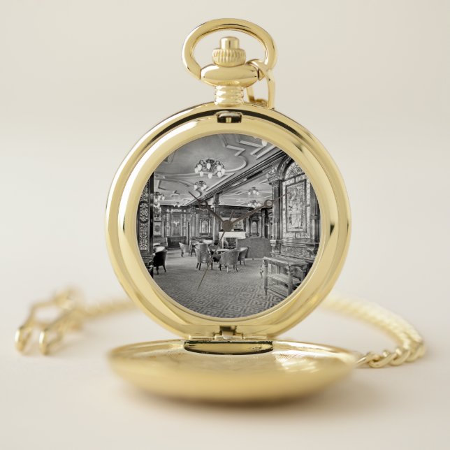 Smoking Lounge Titanic Pocket Watch (Inside)