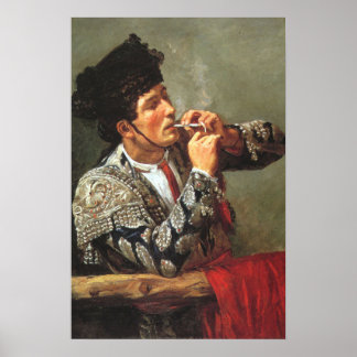 Smoking Matador Poster