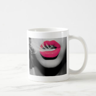 Smoking Mouth Coffee Mug
