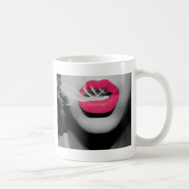 Smoking Mouth Coffee Mug (Right)