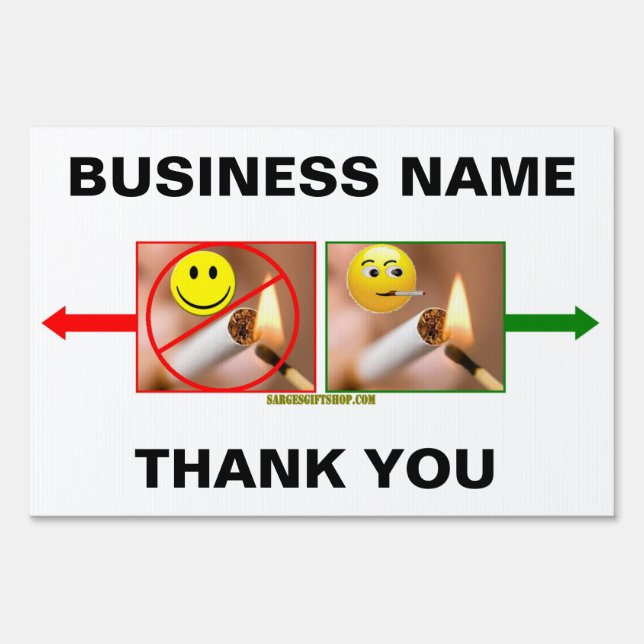 SMOKING/NO SMOKING SIGN (Front)