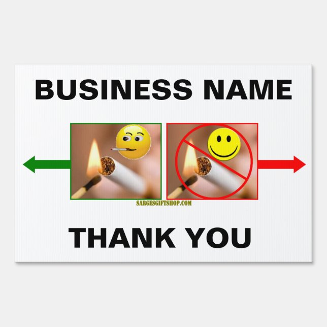 SMOKING/NO SMOKING SIGN (Front)