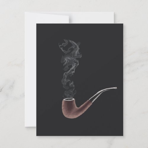 Smoking Pipe Note Card