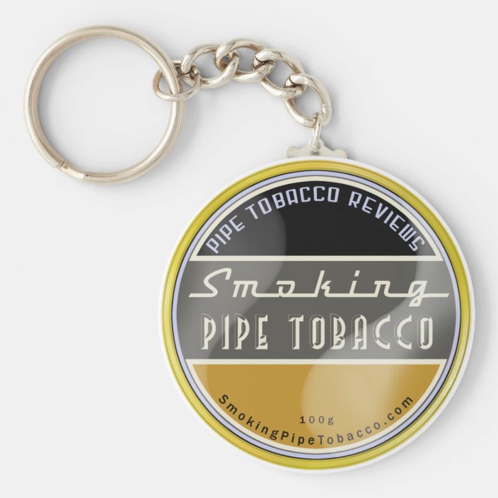 Smoking Pipe Tobacco Keychain