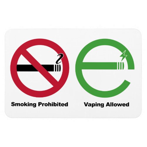 Smoking Prohibited Vaping Allowed Magnet