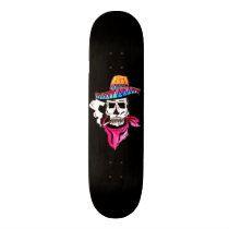 Smoking Skeleton Cowboy Skateboard