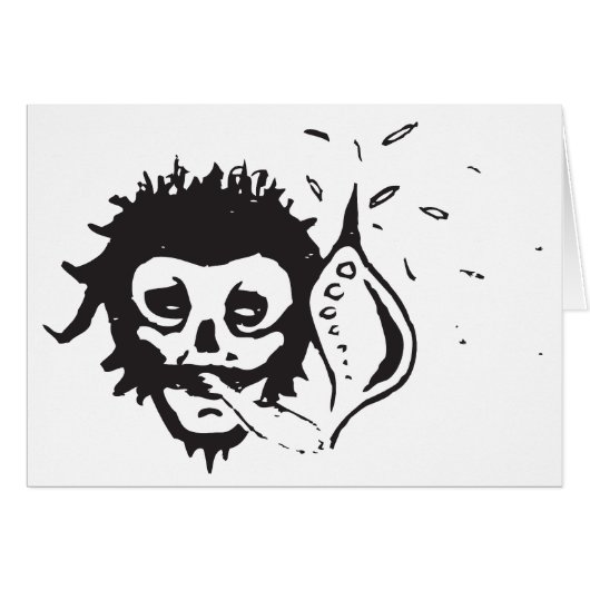 smoking skull cards (Front Horizontal)
